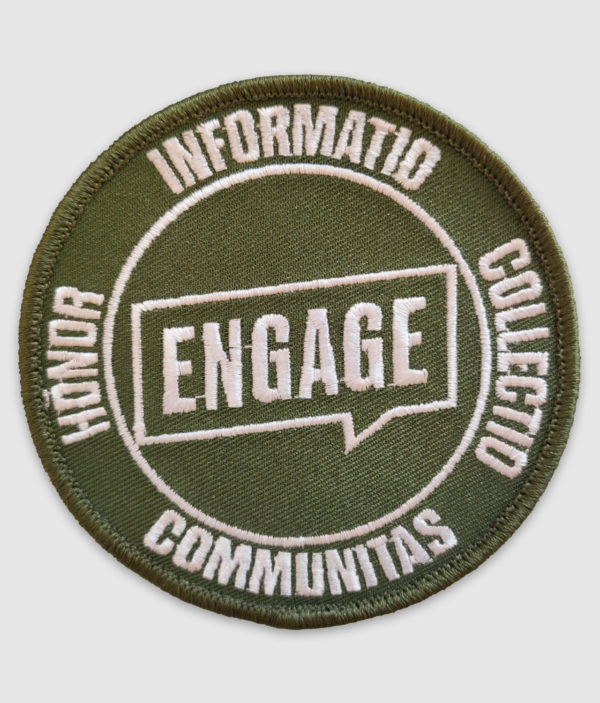 engage patch round green